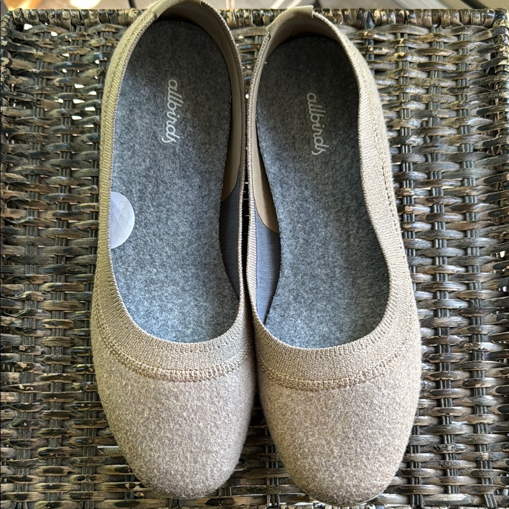 Allbirds Tan Flats Comfortable Slip-On Loafers